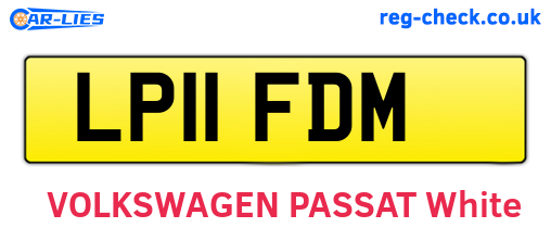 LP11FDM are the vehicle registration plates.