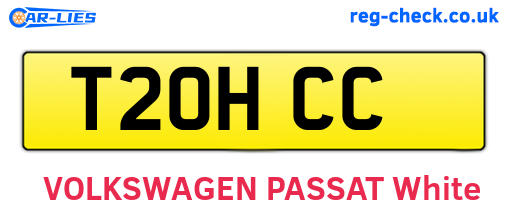 T20HCC are the vehicle registration plates.