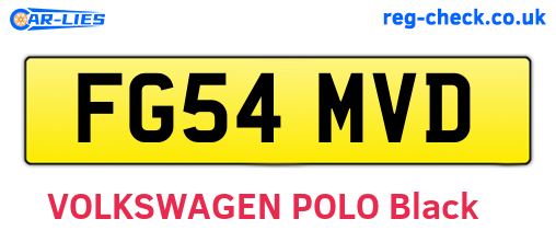 FG54MVD are the vehicle registration plates.