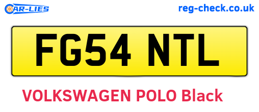 FG54NTL are the vehicle registration plates.