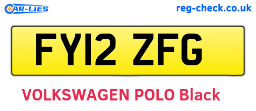 FY12ZFG are the vehicle registration plates.