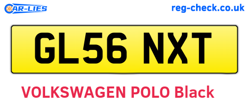 GL56NXT are the vehicle registration plates.