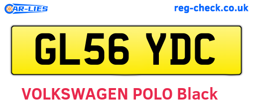 GL56YDC are the vehicle registration plates.
