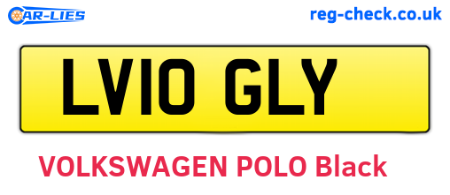LV10GLY are the vehicle registration plates.