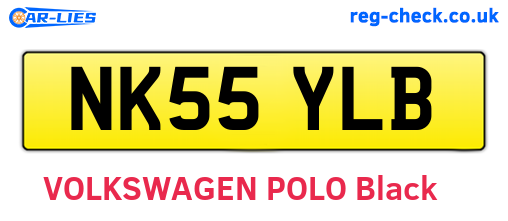 NK55YLB are the vehicle registration plates.