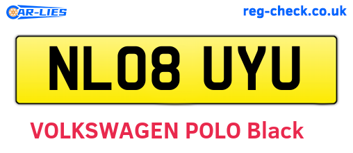 NL08UYU are the vehicle registration plates.