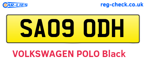 SA09ODH are the vehicle registration plates.