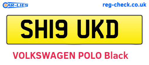 SH19UKD are the vehicle registration plates.