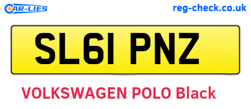 SL61PNZ are the vehicle registration plates.