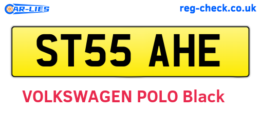 ST55AHE are the vehicle registration plates.