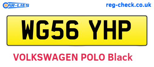 WG56YHP are the vehicle registration plates.