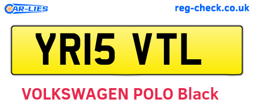 YR15VTL are the vehicle registration plates.