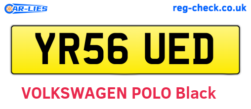 YR56UED are the vehicle registration plates.