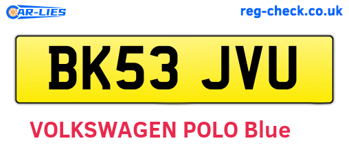BK53JVU are the vehicle registration plates.