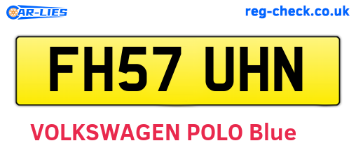 FH57UHN are the vehicle registration plates.