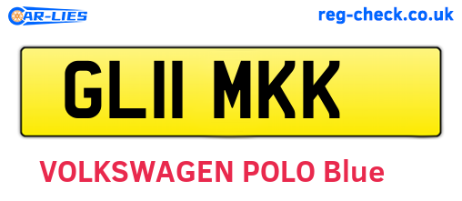 GL11MKK are the vehicle registration plates.