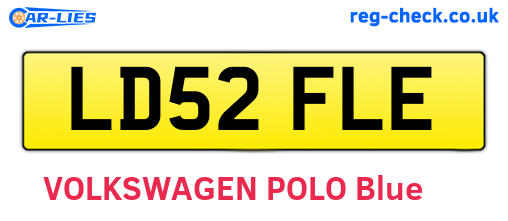 LD52FLE are the vehicle registration plates.