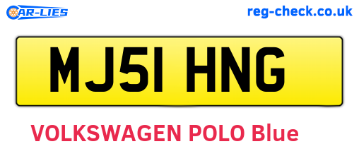 MJ51HNG are the vehicle registration plates.