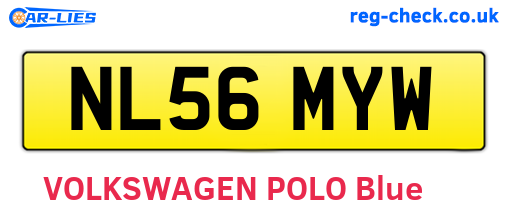 NL56MYW are the vehicle registration plates.