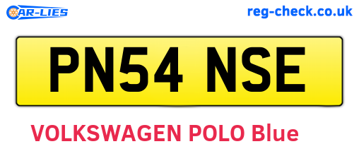 PN54NSE are the vehicle registration plates.