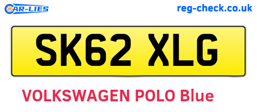 SK62XLG are the vehicle registration plates.