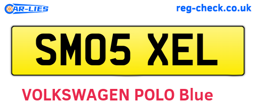 SM05XEL are the vehicle registration plates.