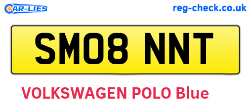 SM08NNT are the vehicle registration plates.