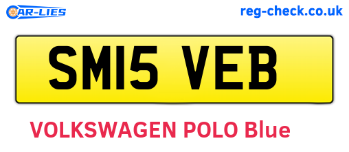 SM15VEB are the vehicle registration plates.