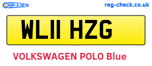 WL11HZG are the vehicle registration plates.