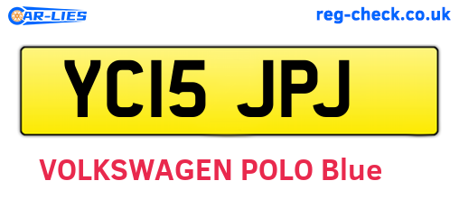 YC15JPJ are the vehicle registration plates.