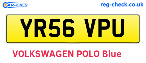 YR56VPU are the vehicle registration plates.
