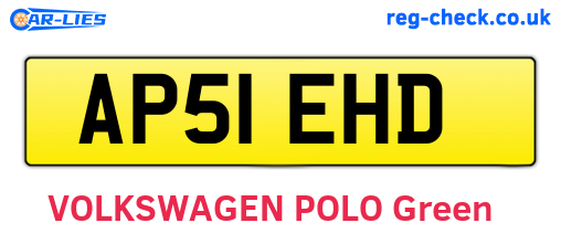 AP51EHD are the vehicle registration plates.