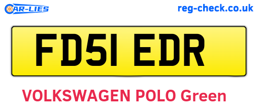 FD51EDR are the vehicle registration plates.