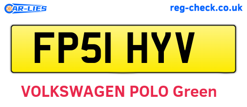 FP51HYV are the vehicle registration plates.