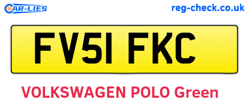 FV51FKC are the vehicle registration plates.