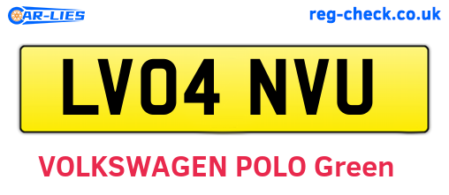 LV04NVU are the vehicle registration plates.