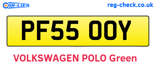 PF55OOY are the vehicle registration plates.