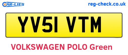 YV51VTM are the vehicle registration plates.