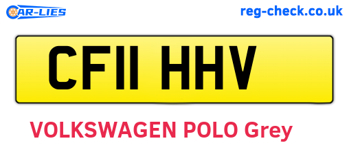 CF11HHV are the vehicle registration plates.