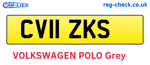 CV11ZKS are the vehicle registration plates.