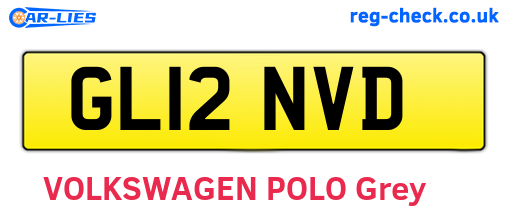 GL12NVD are the vehicle registration plates.
