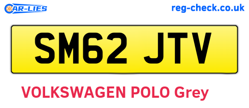 SM62JTV are the vehicle registration plates.
