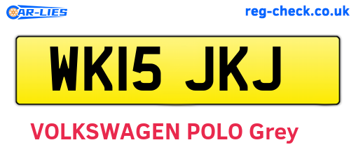 WK15JKJ are the vehicle registration plates.