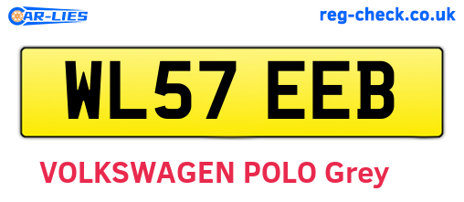 WL57EEB are the vehicle registration plates.