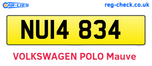 NUI4834 are the vehicle registration plates.