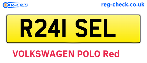 R241SEL are the vehicle registration plates.