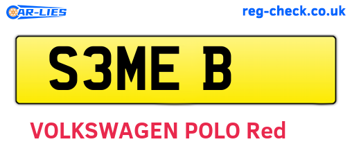 S3MEB are the vehicle registration plates.
