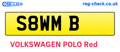 S8WMB are the vehicle registration plates.