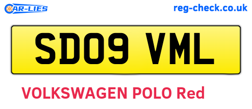 SD09VML are the vehicle registration plates.