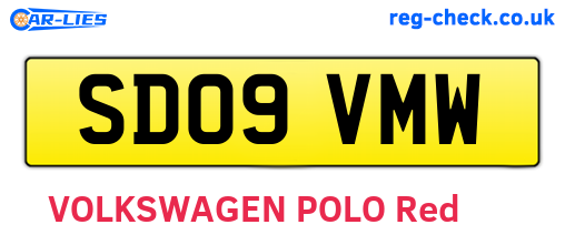 SD09VMW are the vehicle registration plates.